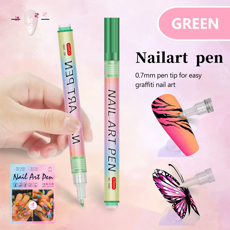 12-Color Professional Nail Art Pen Set