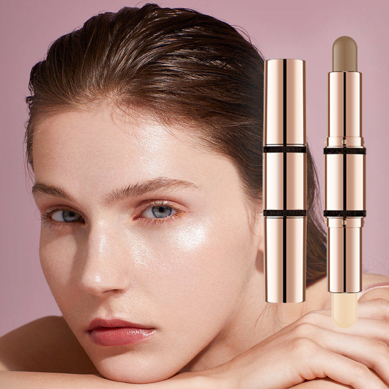 Natural double-end highlight contour stick