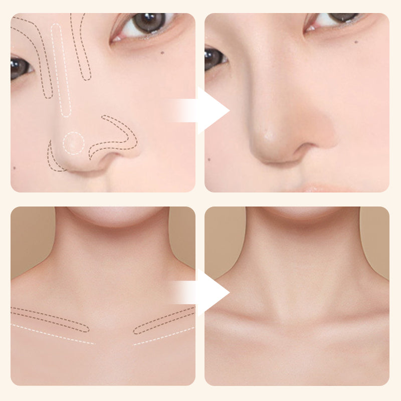 Natural double-end highlight contour stick