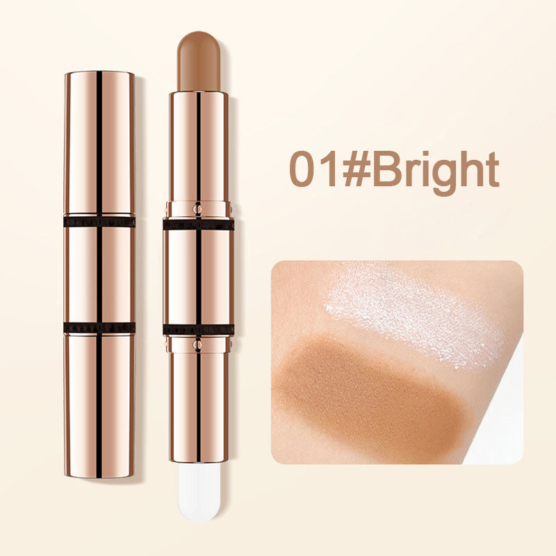 Natural double-end highlight contour stick