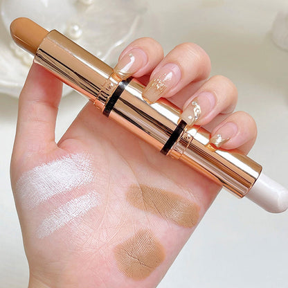 Natural double-end highlight contour stick