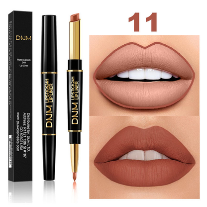 Lip liner and lipstick pen 2 in 1
