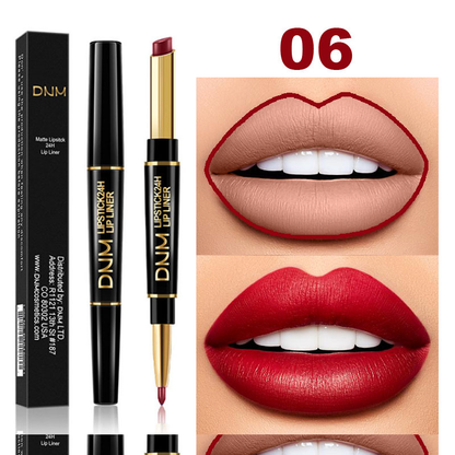 Lip liner and lipstick pen 2 in 1