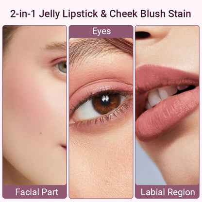 🎉Hot Sale🎉2-in-1 Jelly Lipstick & Cheek Blush Stain