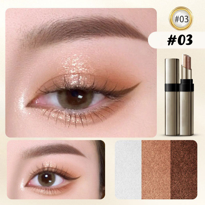 Time-Saving 3 Color Gradient Eyeshadow Stick for Beginner