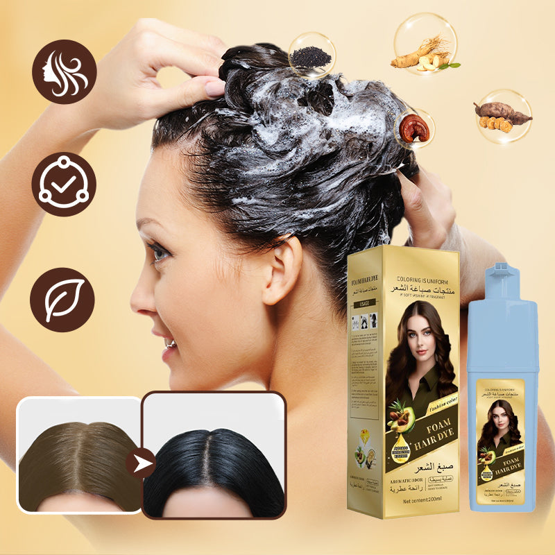 Moisturizing Hair Dye Shampoo for Gray Hair