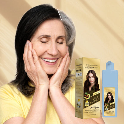 Moisturizing Hair Dye Shampoo for Gray Hair