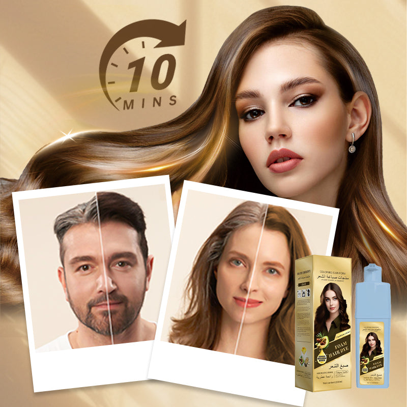 Moisturizing Hair Dye Shampoo for Gray Hair