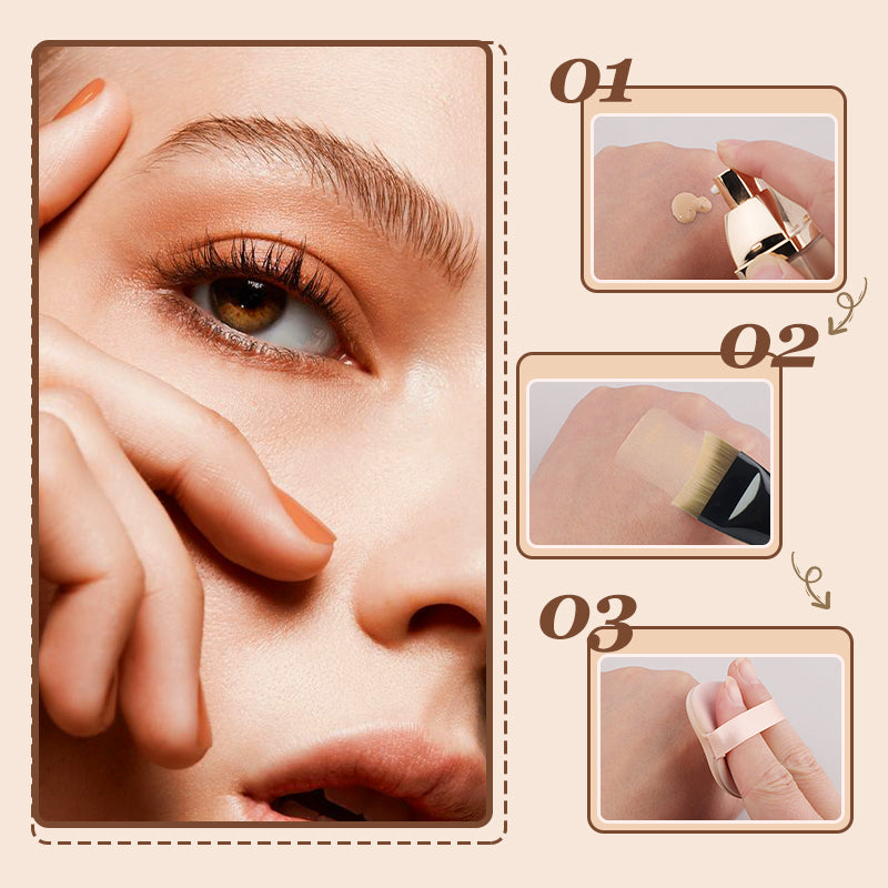Flat Foundation Brush for Liquid Makeup