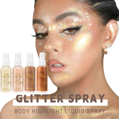 Fine Glitter Body Highlighter Spray