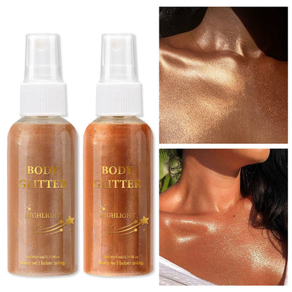 Fine Glitter Body Highlighter Spray