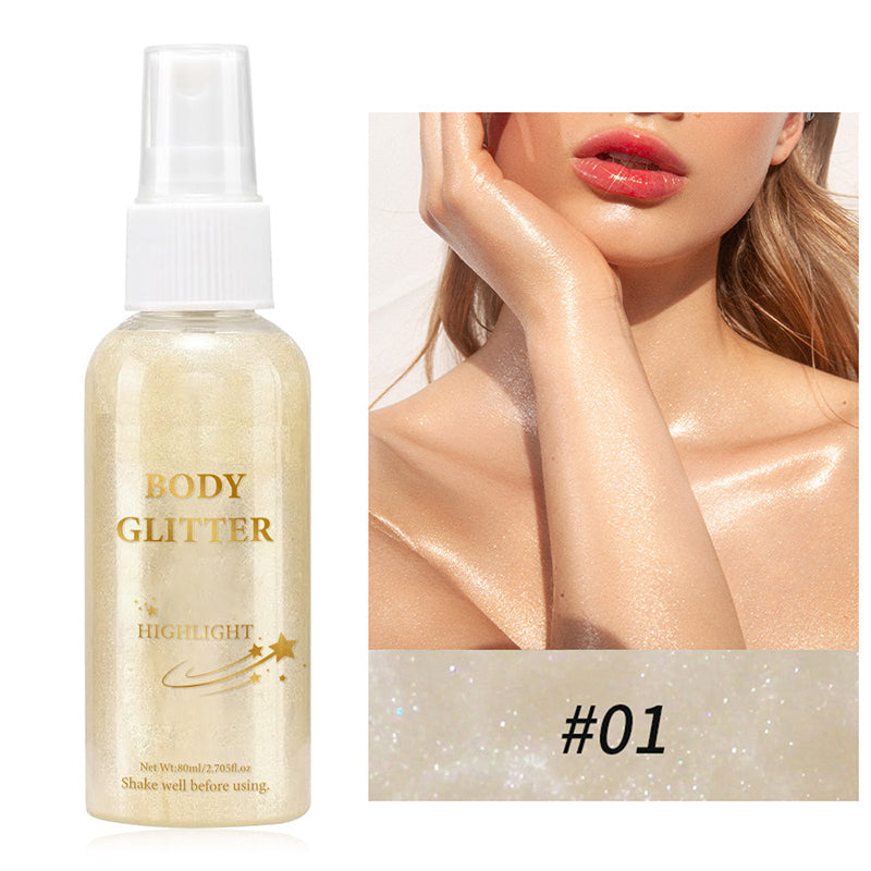 Fine Glitter Body Highlighter Spray