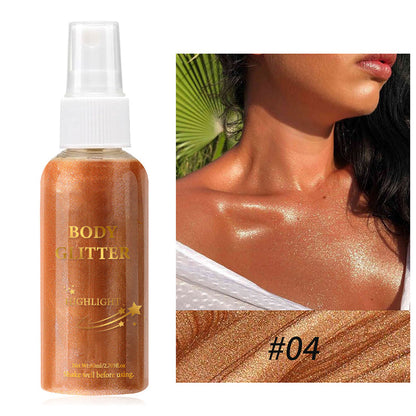 Fine Glitter Body Highlighter Spray
