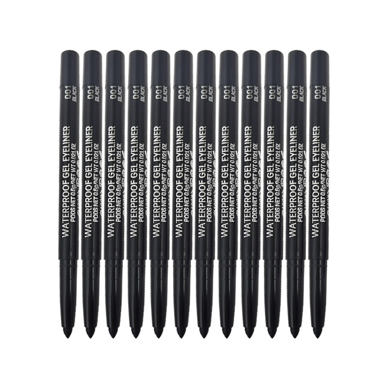 12PCS Waterproof Smudge-Proof Gel Eyeliner Set