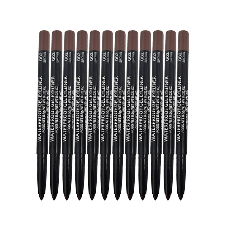 12PCS Waterproof Smudge-Proof Gel Eyeliner Set