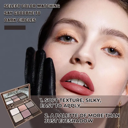 Multifunctional 6-Color Eyeshadow Palette