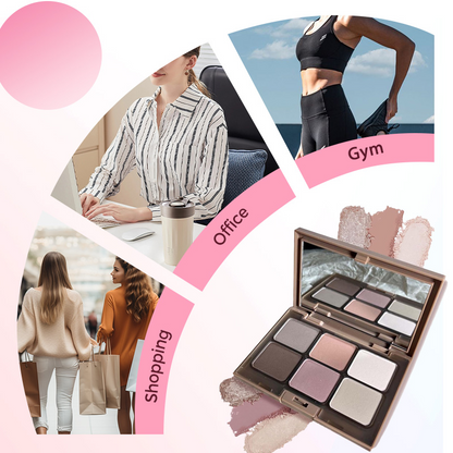 Multifunctional 6-Color Eyeshadow Palette