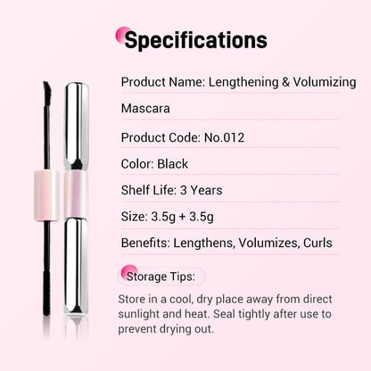 Double-Ended Waterproof Lengthening & Curling Mascara（50% OFF）