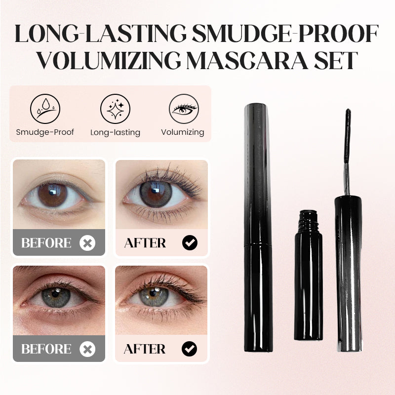 Long-Lasting Smudge-Proof Volumizing Mascara Set