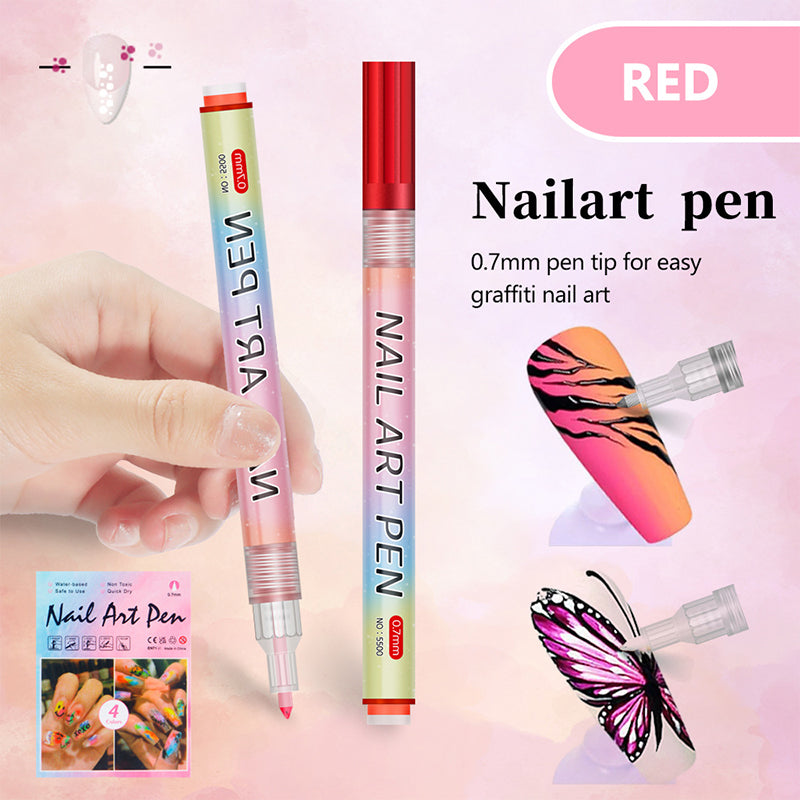 12-Color Professional Nail Art Pen Set