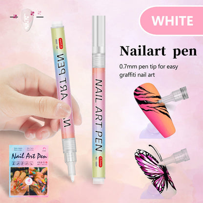 12-Color Professional Nail Art Pen Set