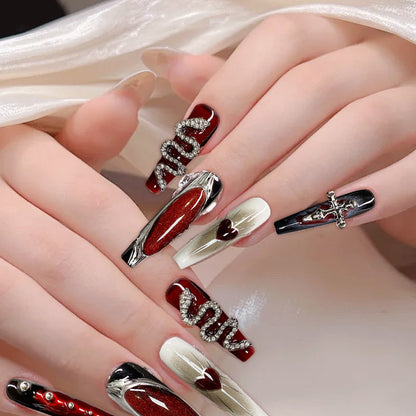 Gothic-Style Fake Nails
