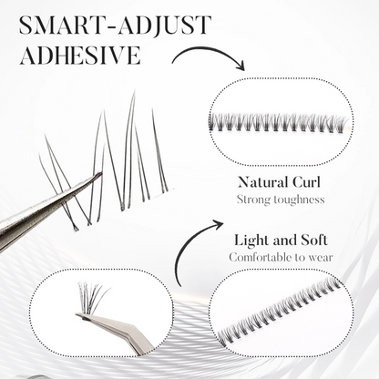 10 Rows False Eyelashes With Self-Adhesive