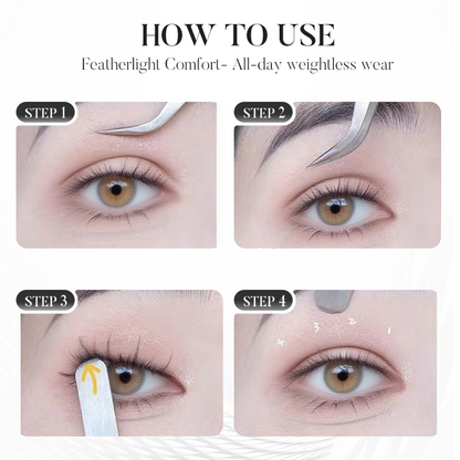 10 Rows False Eyelashes With Self-Adhesive