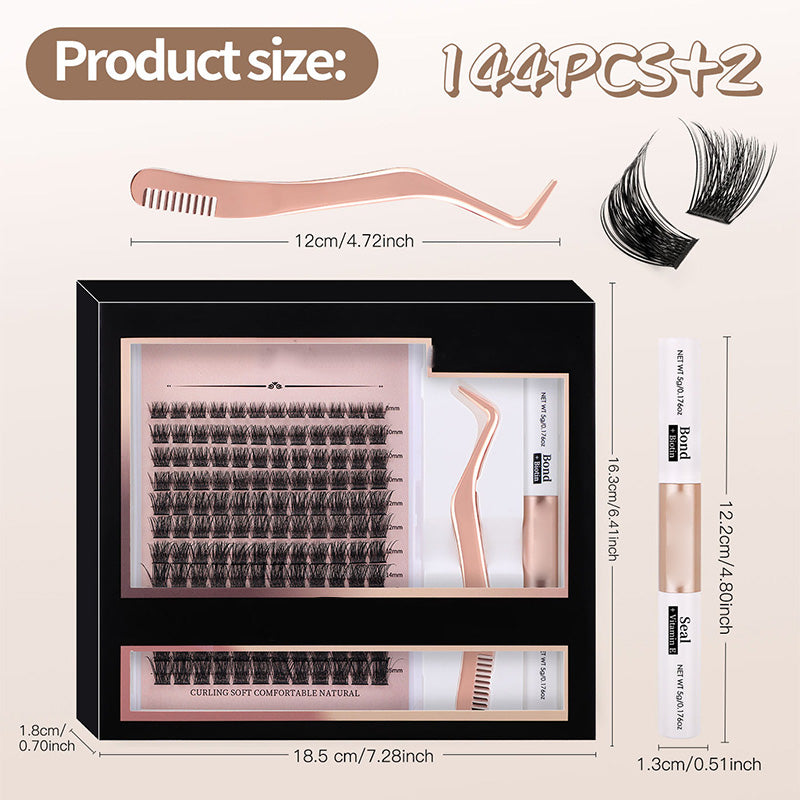 DIY Natural Volume Cluster Lashes Kit