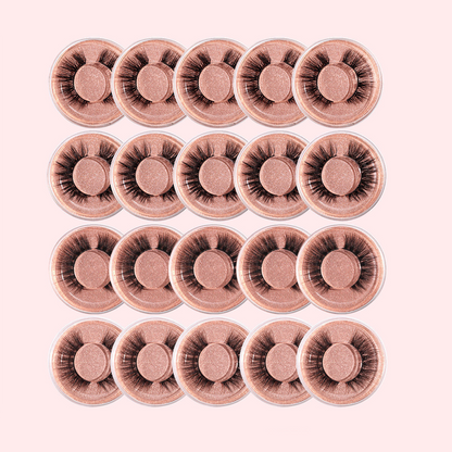 20 Pairs 4 Styles Natural False Eyelashes Set