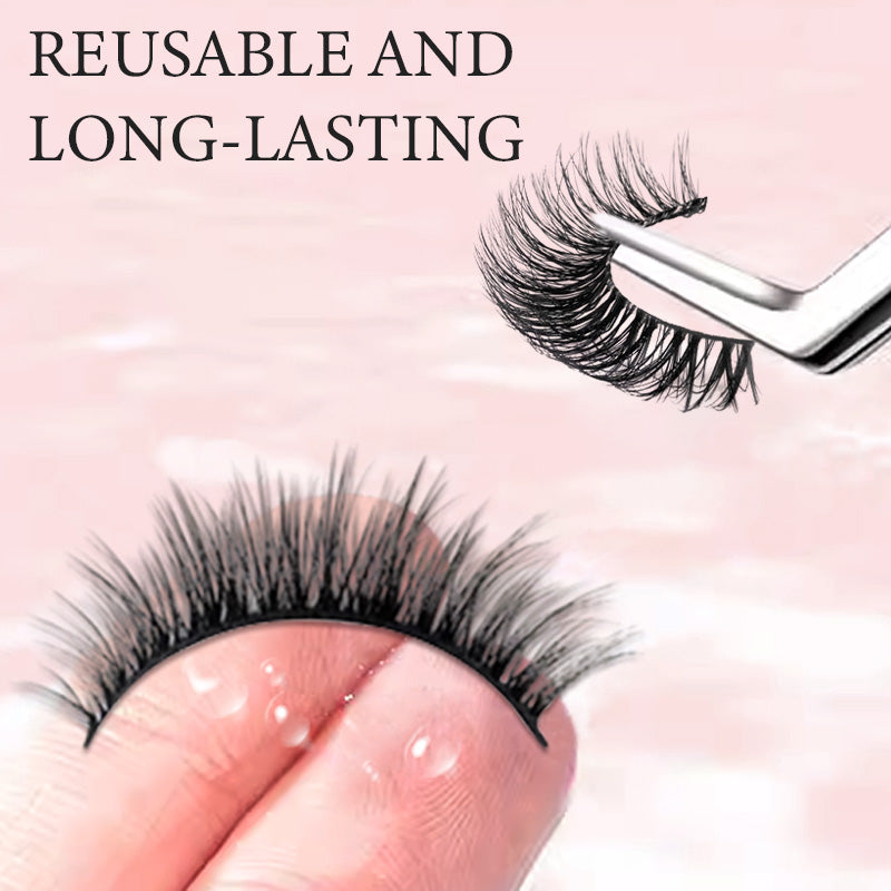 2 Pairs Reusable Long Self Adhesive Eyelashes
