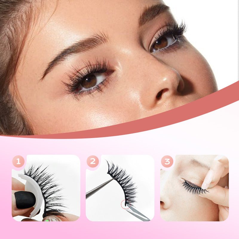 2 Pairs Reusable Long Self Adhesive Eyelashes